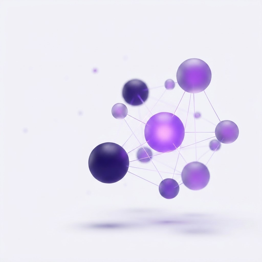 Identidad visual J&C SEO — esferas 3D